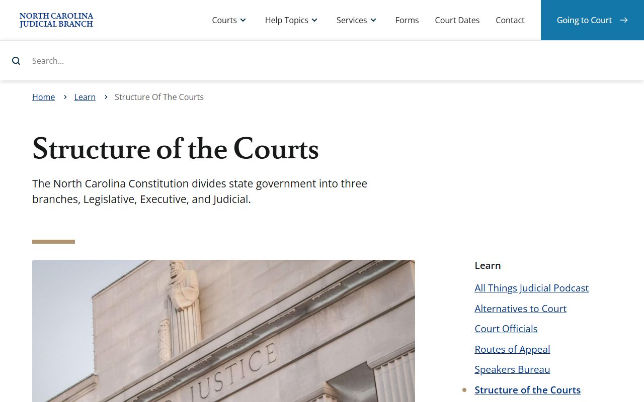 Person County court records and North Carolina court structure