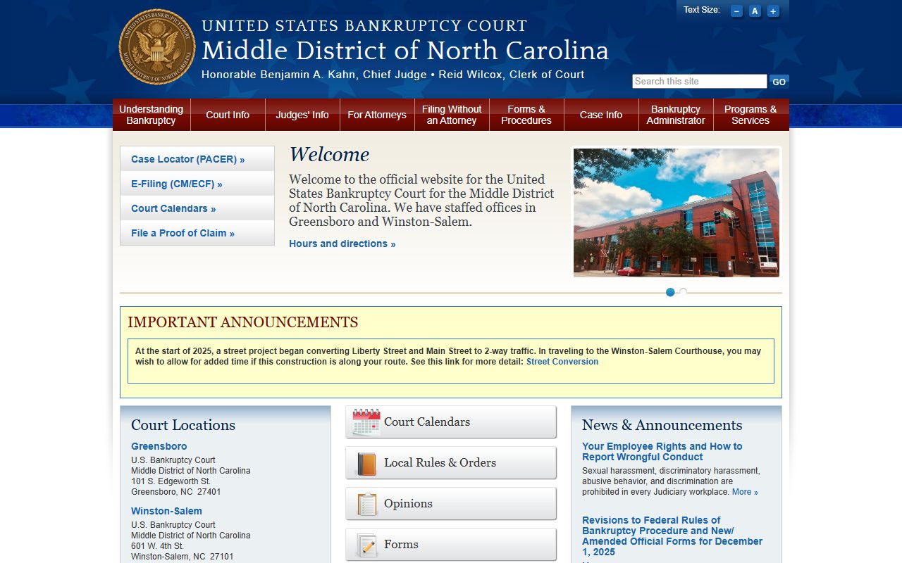 Person County court records federal bankruptcy court coverage